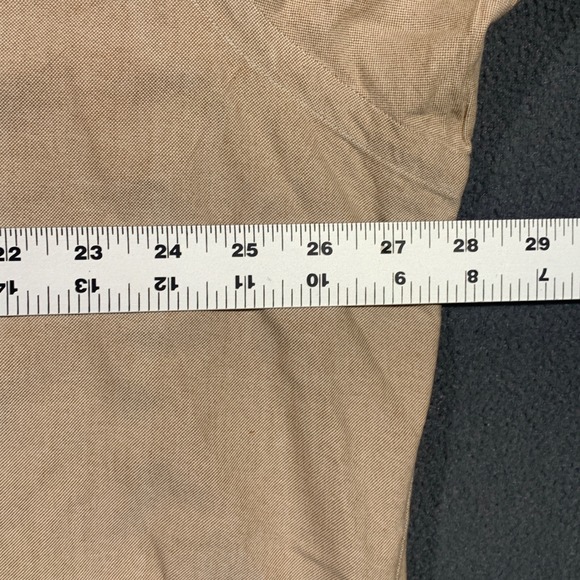 Ralph Lauren Yarmouth Mens Tan Long Sleeve Button Down Shirt 17 1/2 34 - Picture 3 of 6